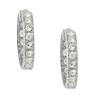 Silver swarovski crystal earrings